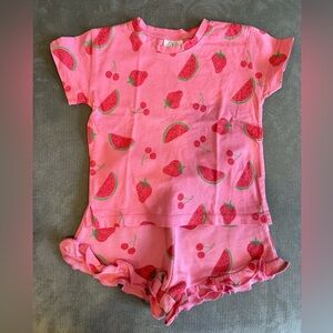 Zara Pink Fruit Print Set